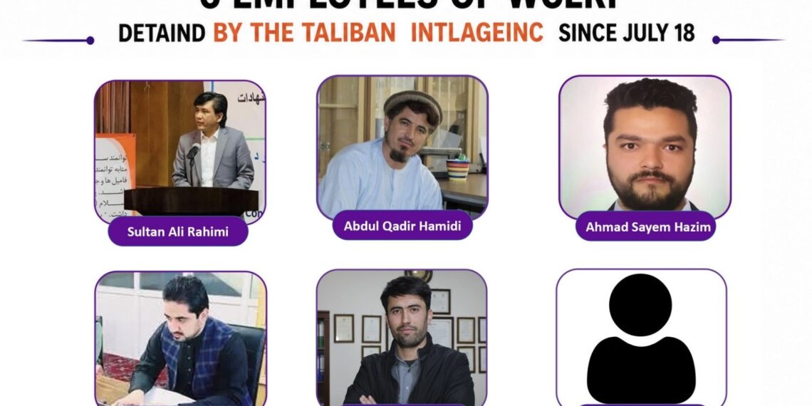 «د ښځو او ماشومانو د حقونو تحقیقاتي بنسټ» د طالبانو له زندانه د خپلو شپږو همکارانو د خوشي کېدو غوښتنه وکړه