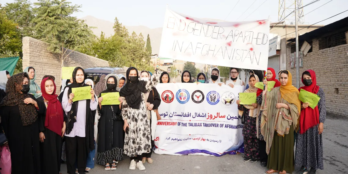 د ښځو اعتراضي غورځنګونه: د طالبانو پنځه کلنه واکمنۍ کې د هېوادالو حقونه په پراخه کچه مات شوي