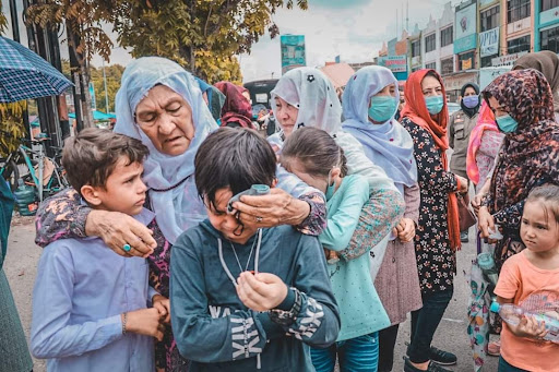 پناهجویان افغانستان در اندونیزیا. عکس:‌ رسانه‌های اجتماعی.