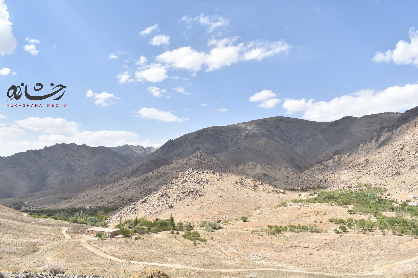 نمایی از روستای قرقول بالا در ولسوالی جاغوری. عکس: رسانه رخشانه