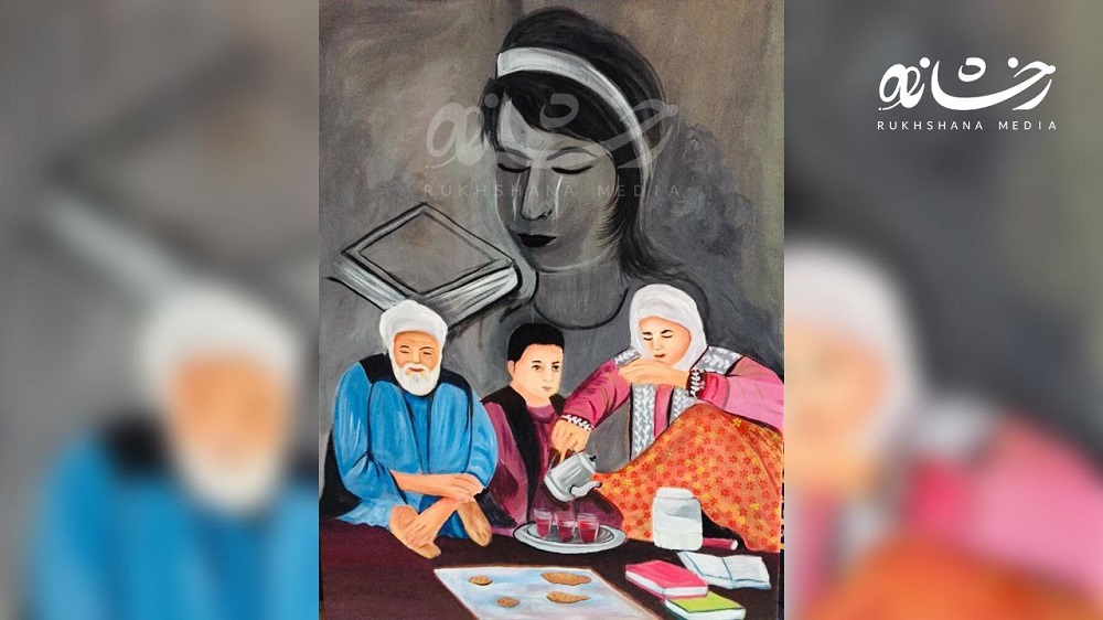اعتراض به زبان هنر؛ دختر هراتی از سکوت خانواده‌ها در مورد نقض حق آموزش از سوی طالبان انتقاد می‌کند