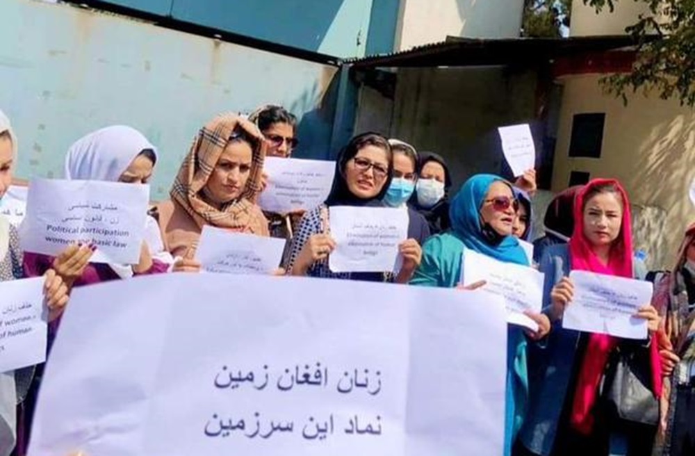 زنان معترض: طالبان باید به دادگاه کیفری بین‌المللی معرفی شوند