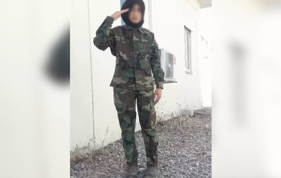 Roya in military uniform. (Photo: Supplied)